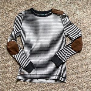 Women's striped long sleeve with zipper